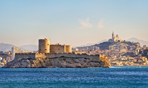 Castillo de If en Marsella, uno de los escenarios literarios más famosos
