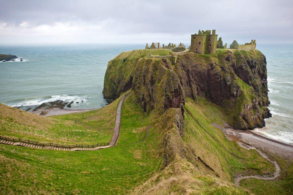 Castillo de Dunnotar en Escocia