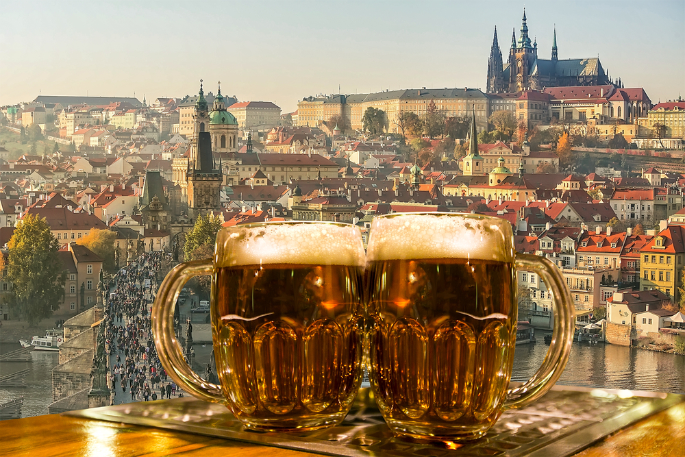 Cerveza en Praga