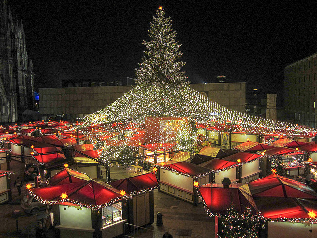 Mercado navideño en Colonia