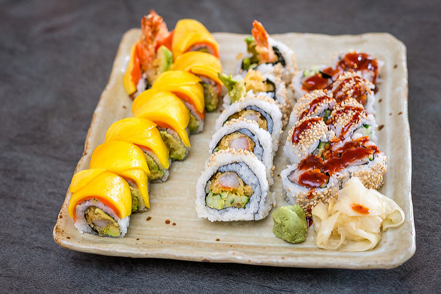 Plato de la gastronomía de Japón