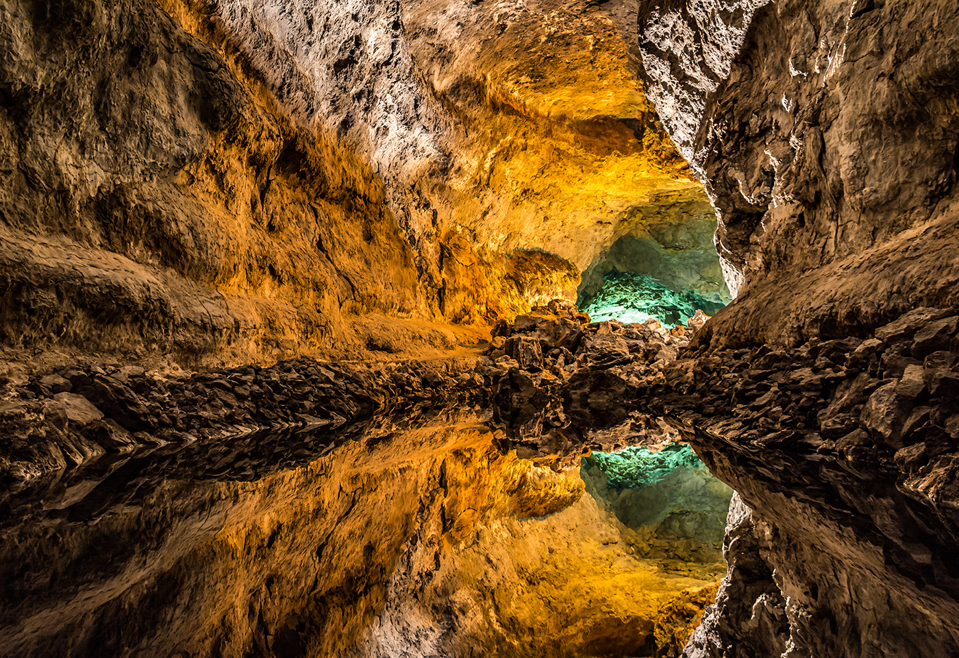 Cueva de los Verdes en Lanzarotes, Islas Canarias