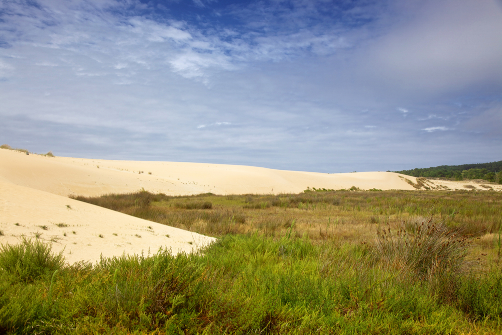 Dunas de Corrubedo en las Rías Baixas gallegas