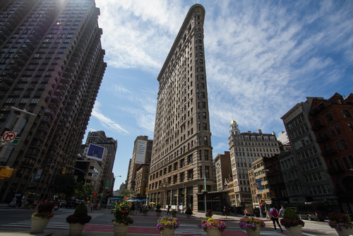 Edificio Flatirón, primer rascacielos de Nueva York