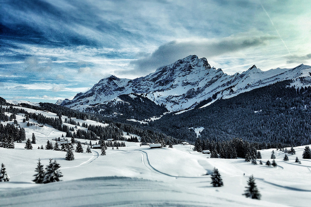 EStación de esquí de Villars en Suiza