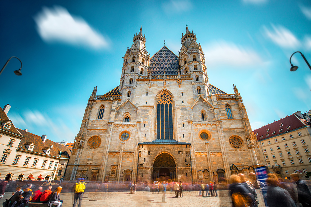 Fachada principal de la catedral de Viena