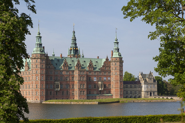 Castillo de Frederiksborg en Dinamarca