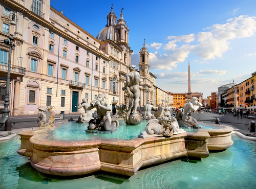 Fuente del Moro en Roma