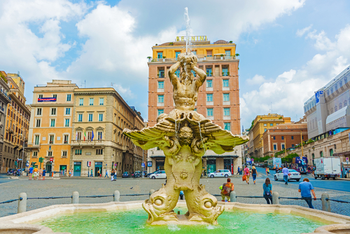 Fuentes de Roma, fuente del Tritón