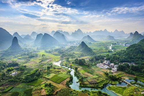 Guilin,uno de los paisajes de China más bonitos
