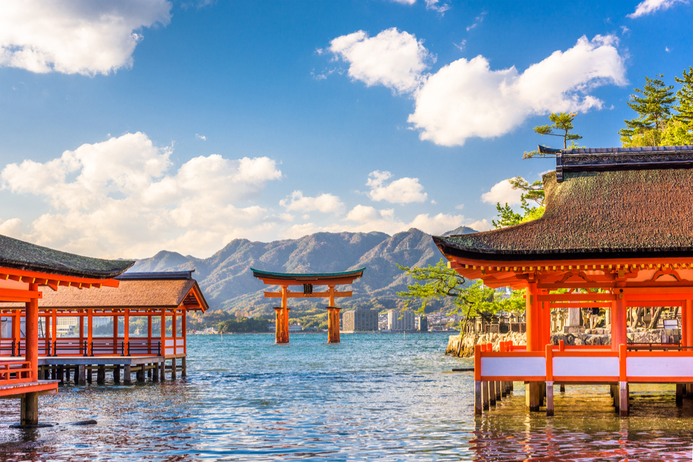 Islas de Japón, santuario Itsikushima en Miyajima
