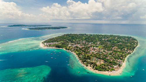 Islas Gili desde el aire