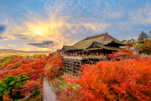 Templo Kiyomizudera en Japón