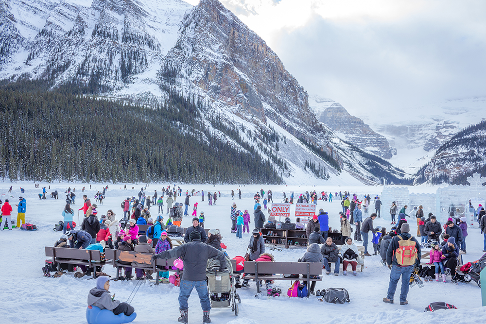 Lago Louise en Canadá, para viajar en familia