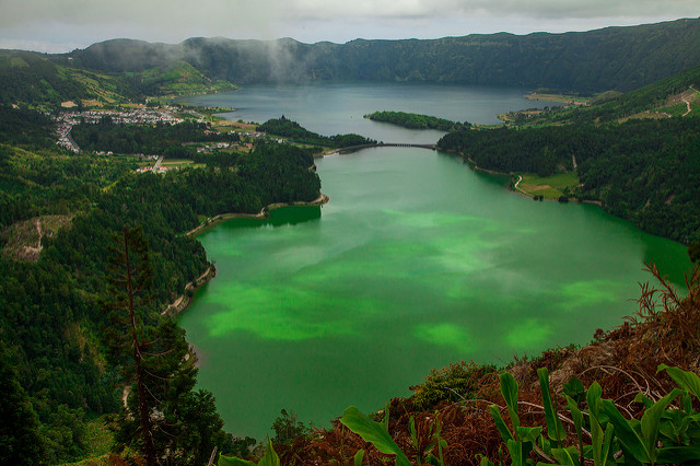 Lagoa das Sete Cidades en Portugal