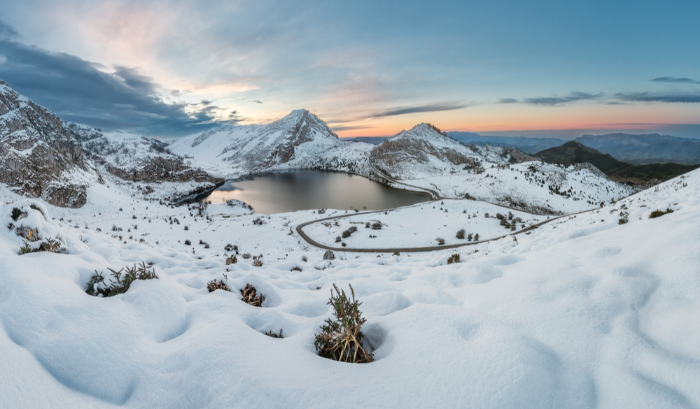 Lagos de Covadonga en invierno