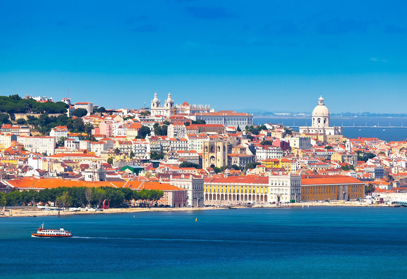 Visitar Lisboa, vista desde el Tajo