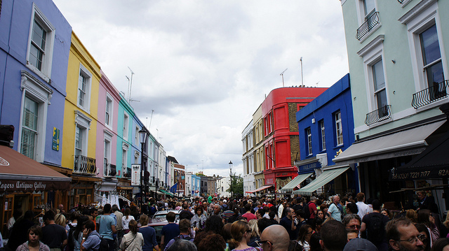 Mercadillo de Portobello Road en Notting Hill