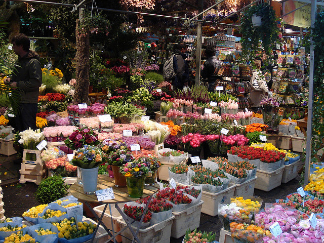 Mercado de las Flores, una de las cosas que ver en Ámsterdam