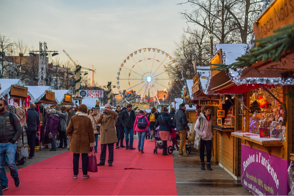 Mercadillo navideño en Bruselas