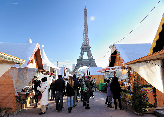 Mercado de Navidad en París