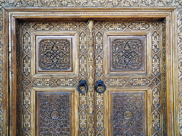 Puerta de la Mezquita Hazrat-Hizr de Samarkanda