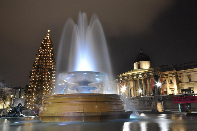 Londres en Navidar: Tragalgar Square