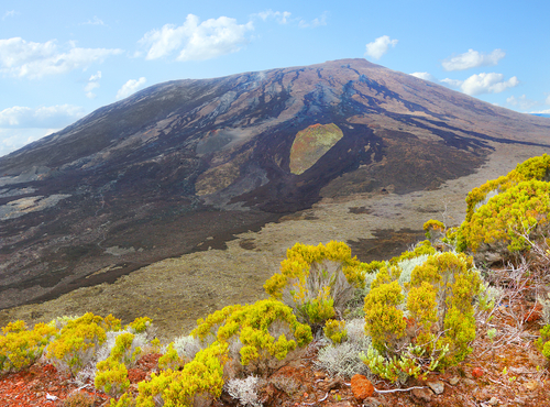 Pitón de la Fournaise en Isla Reunión