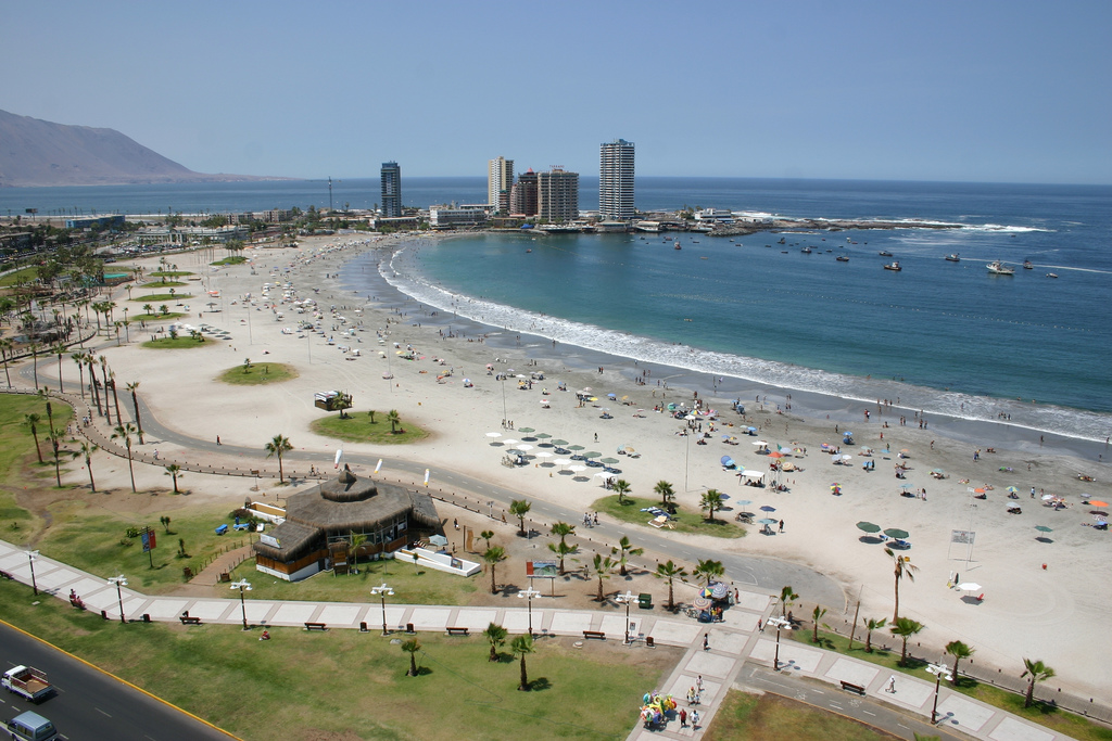 Playa Cavancha en Chile