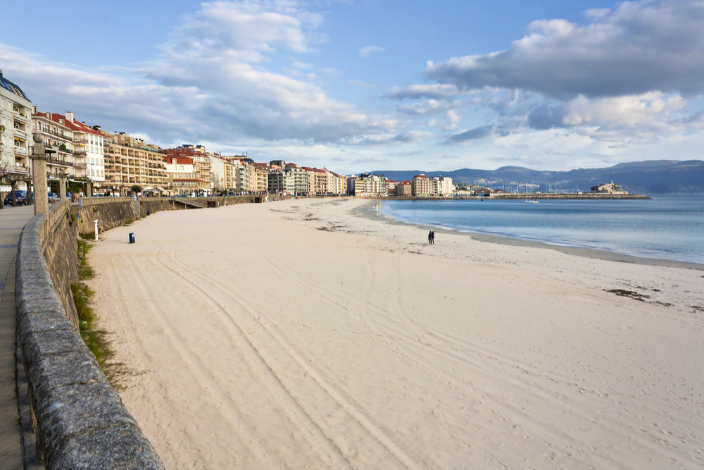 Playa Silgar en Sanxenxo en las Rías Baixas gallegas
