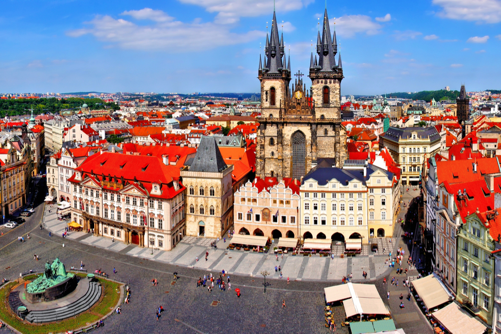 Plaza de la Ciudad Vieja en Praga