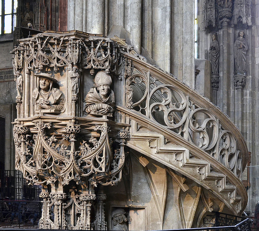Púlpito en la catedral de Viena