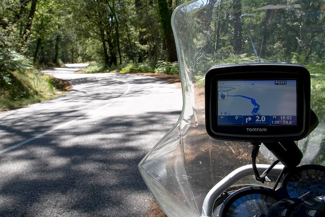 Rutas en moto por España, GPS