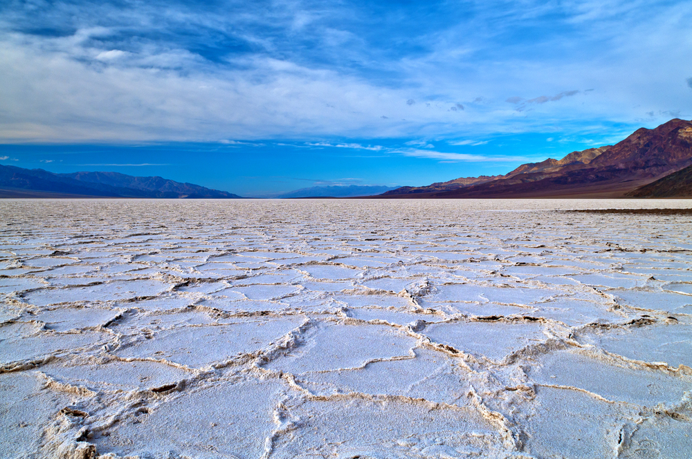 Salinas de Badwater en el Valle de la Muerte