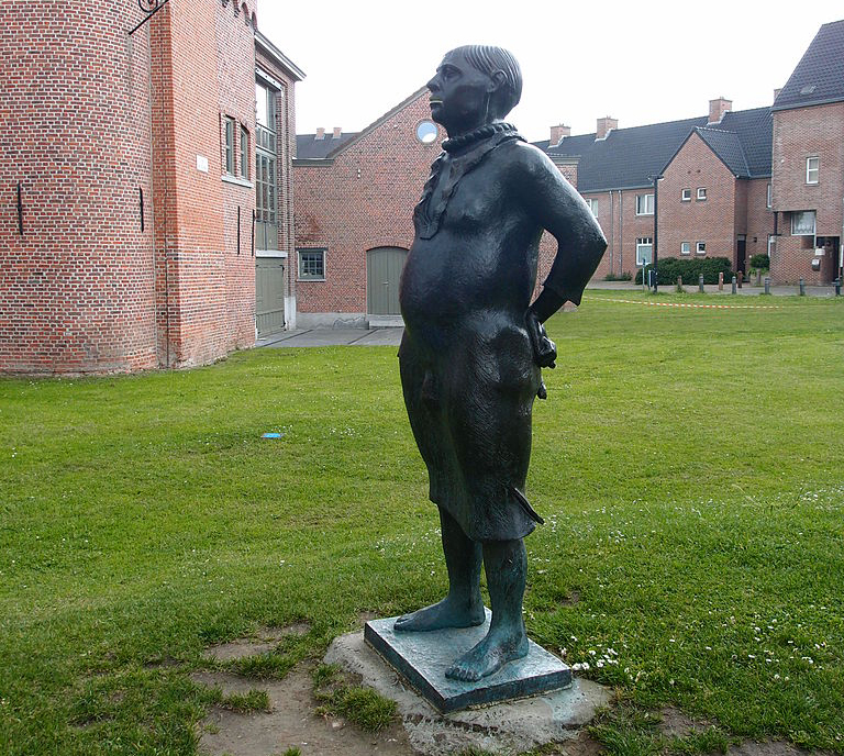 Estatua del penitente en Gante