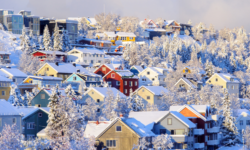 Paisajes de invierno: Tromso en Noruega