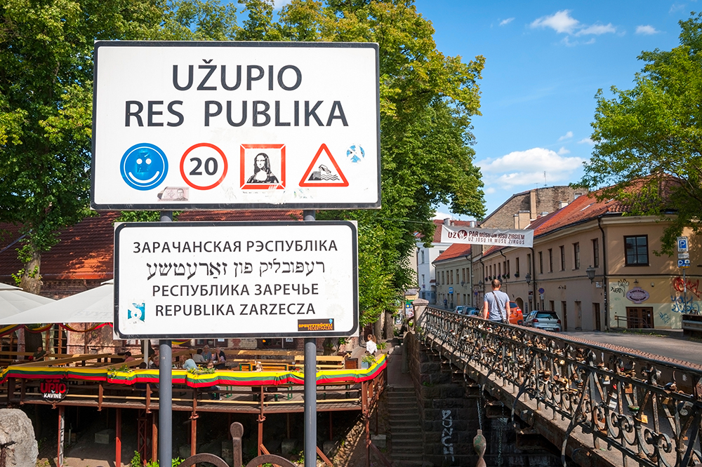 UZupis en Vilna, la capital de Lituania