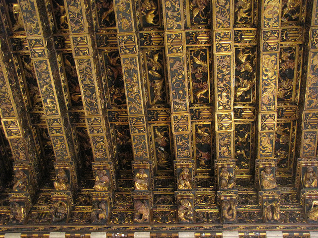 Artesonado de la Lonja de la Seda