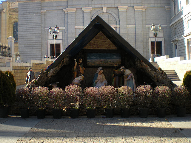 Belén dela catedral de la Almudena de Madrid