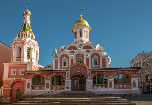 Catedral de Kazan en la Plaza Roja de Moscú