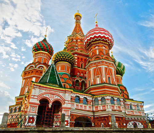 Catedral de San Basilio en la Plaza Roja de Moscú.