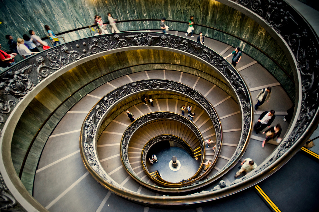 Escaleras muy especiales: Museos Vaticanos