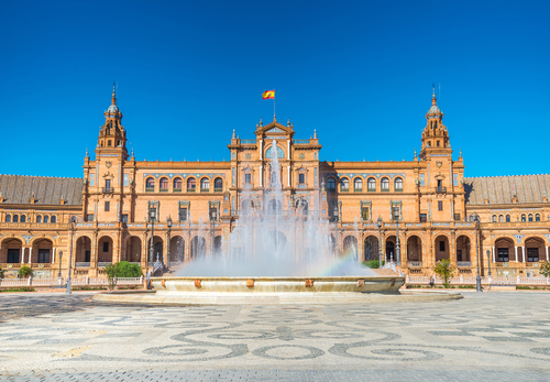Fuente de la Plaza de España de Sevilla