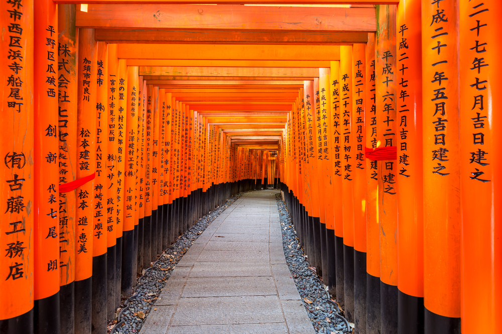 Fushimi Inari un lugar para ver en un itinerario por Kioto
