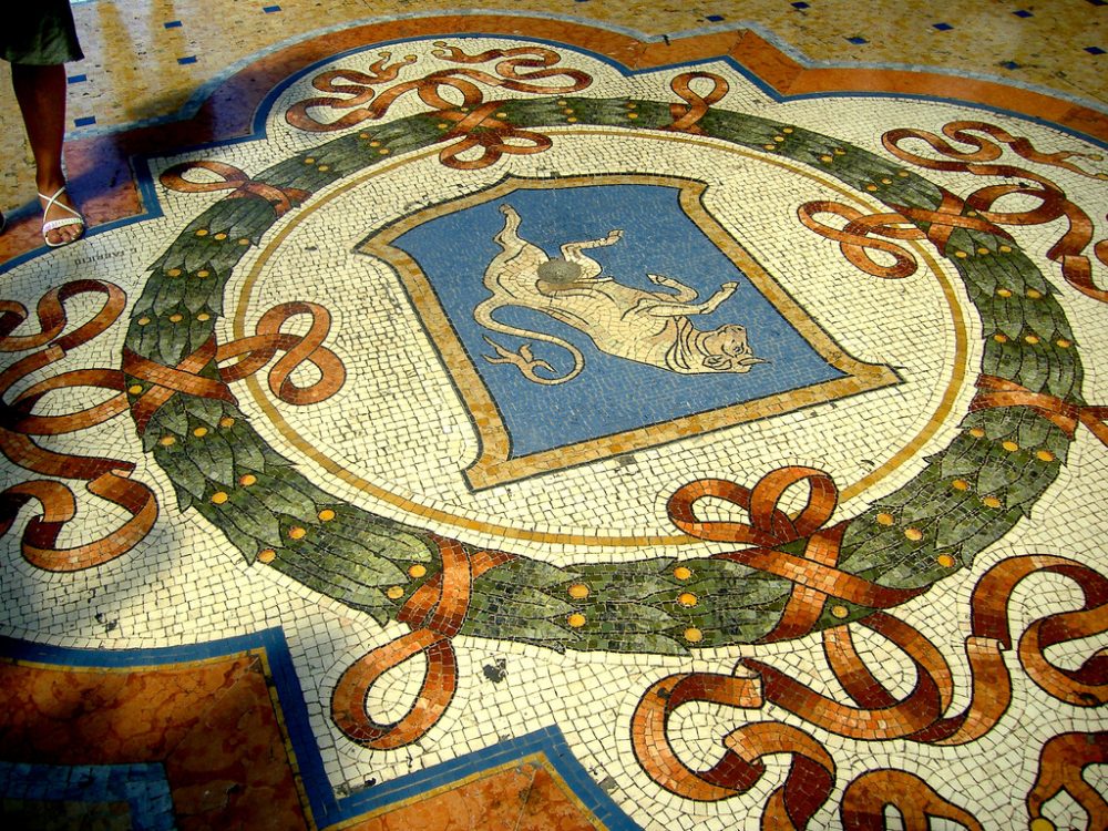 Toro de la Galería Vittorio Emanuelle de Milán