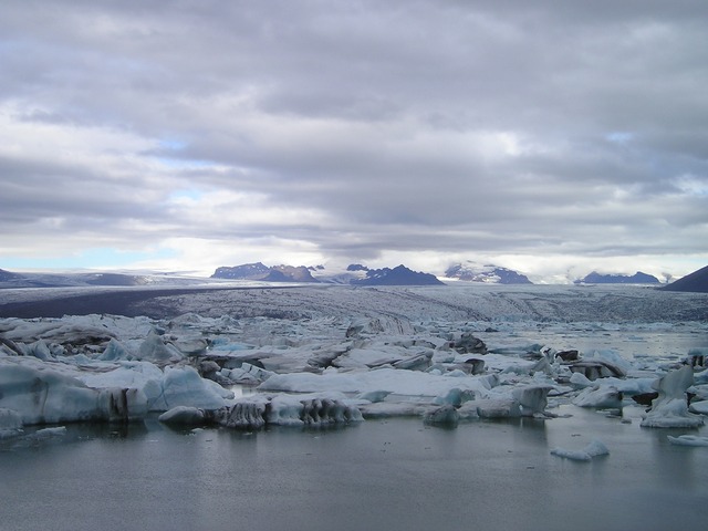 Glaciar en el Polo Norte