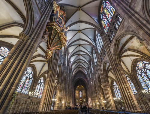 Interior de la catedral de Estrasburgo