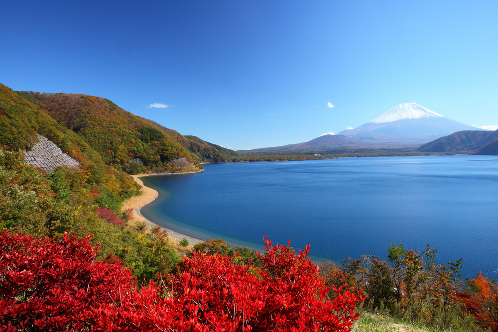 LAgo Motosuko cerca del monte Fuji