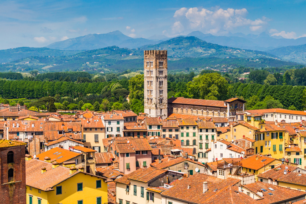 Lucca en la Toscana