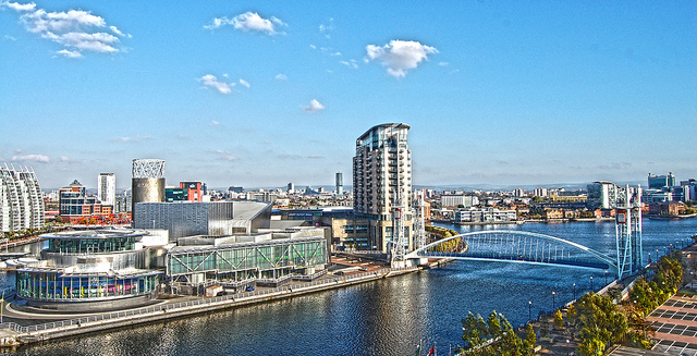 Manchester en Gran Bretaña, ciudad de fiesta en Europa